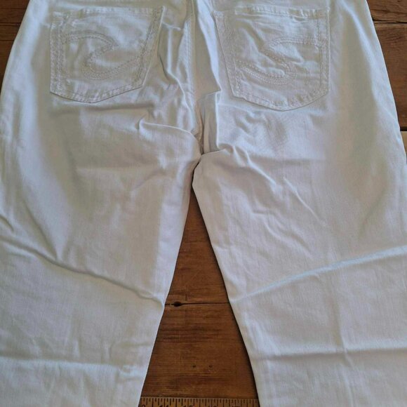 Silver "Boyfriend" Distressed Super Stretch Jeans - Picture 4 of 6